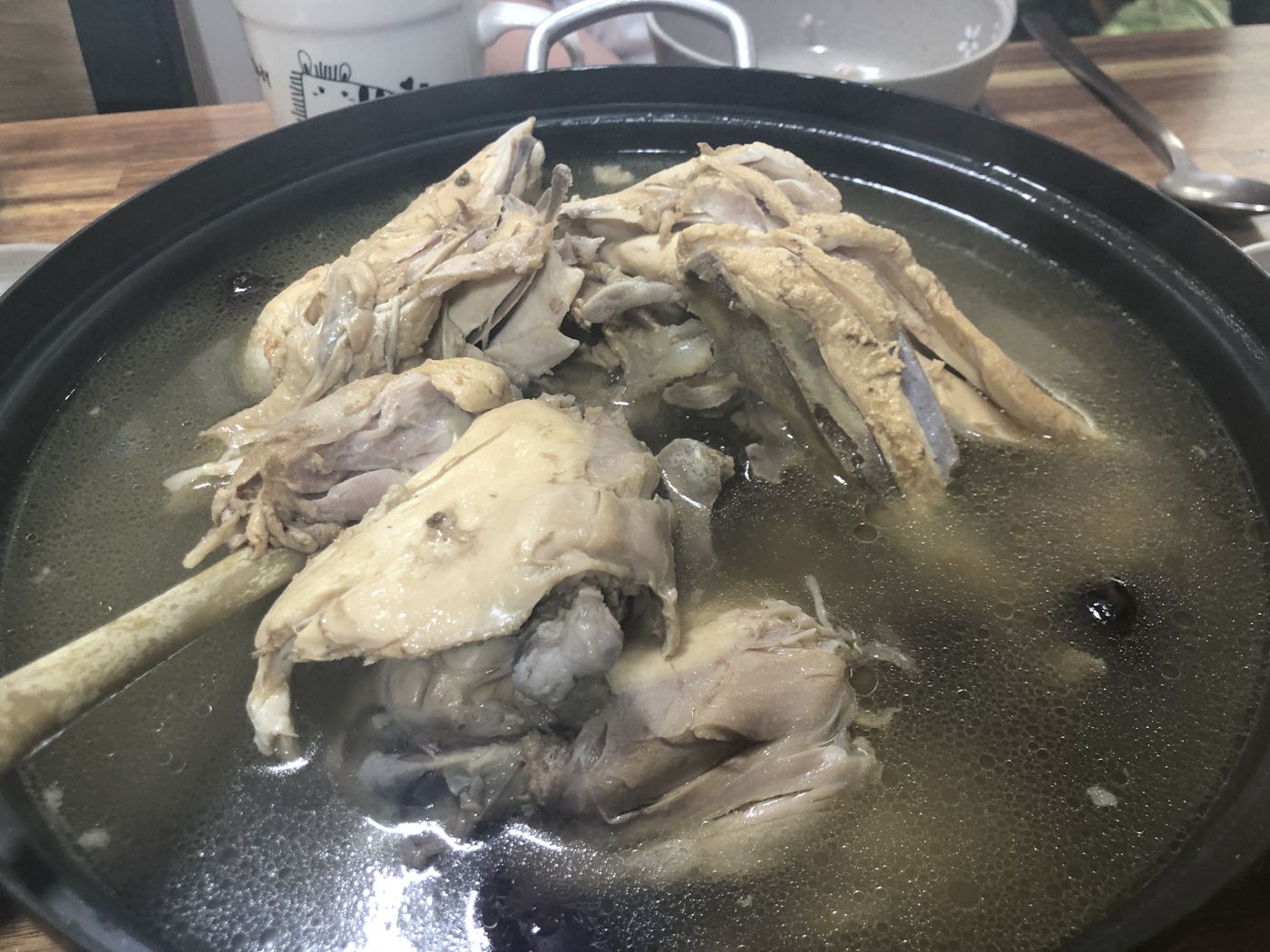Baeksuk (Plain Whole Boiled Chicken)