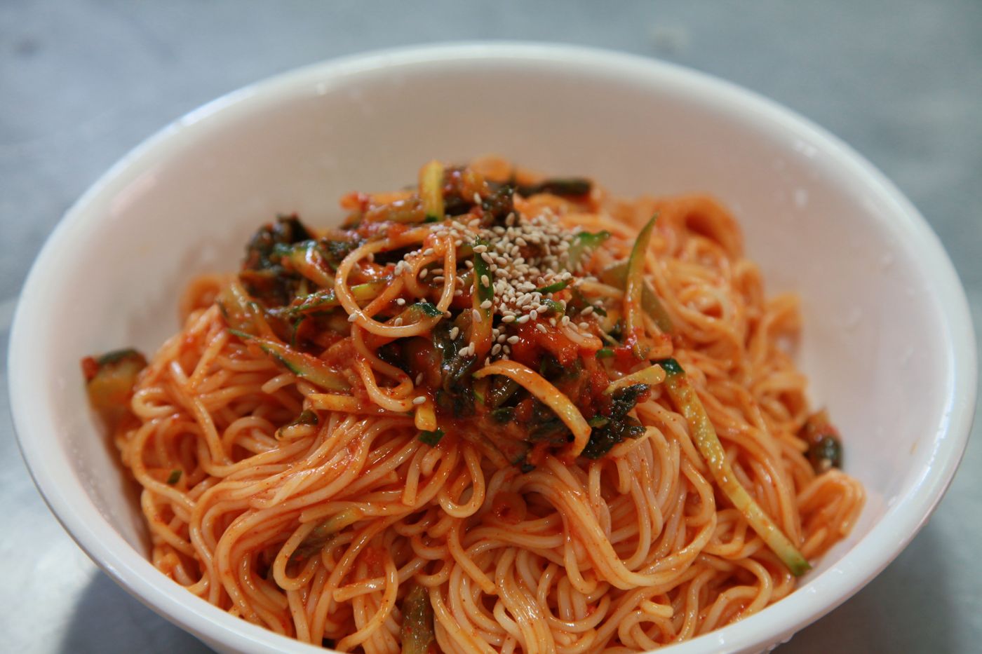 Bibim-guksu (Spicy Mixed Noodles)
