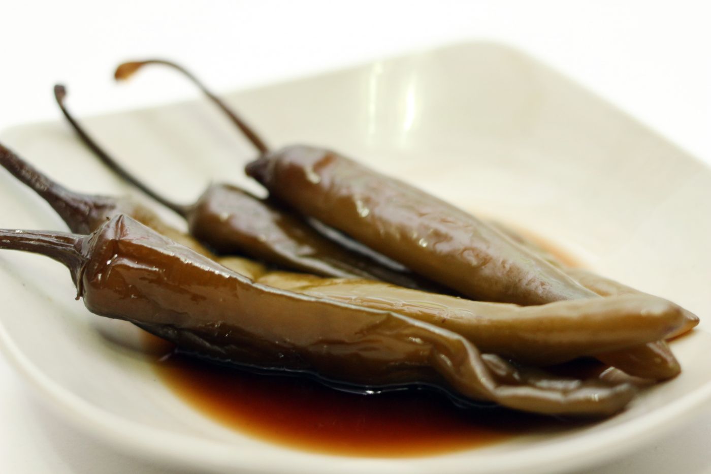 Soy-Pickled Green Chilies