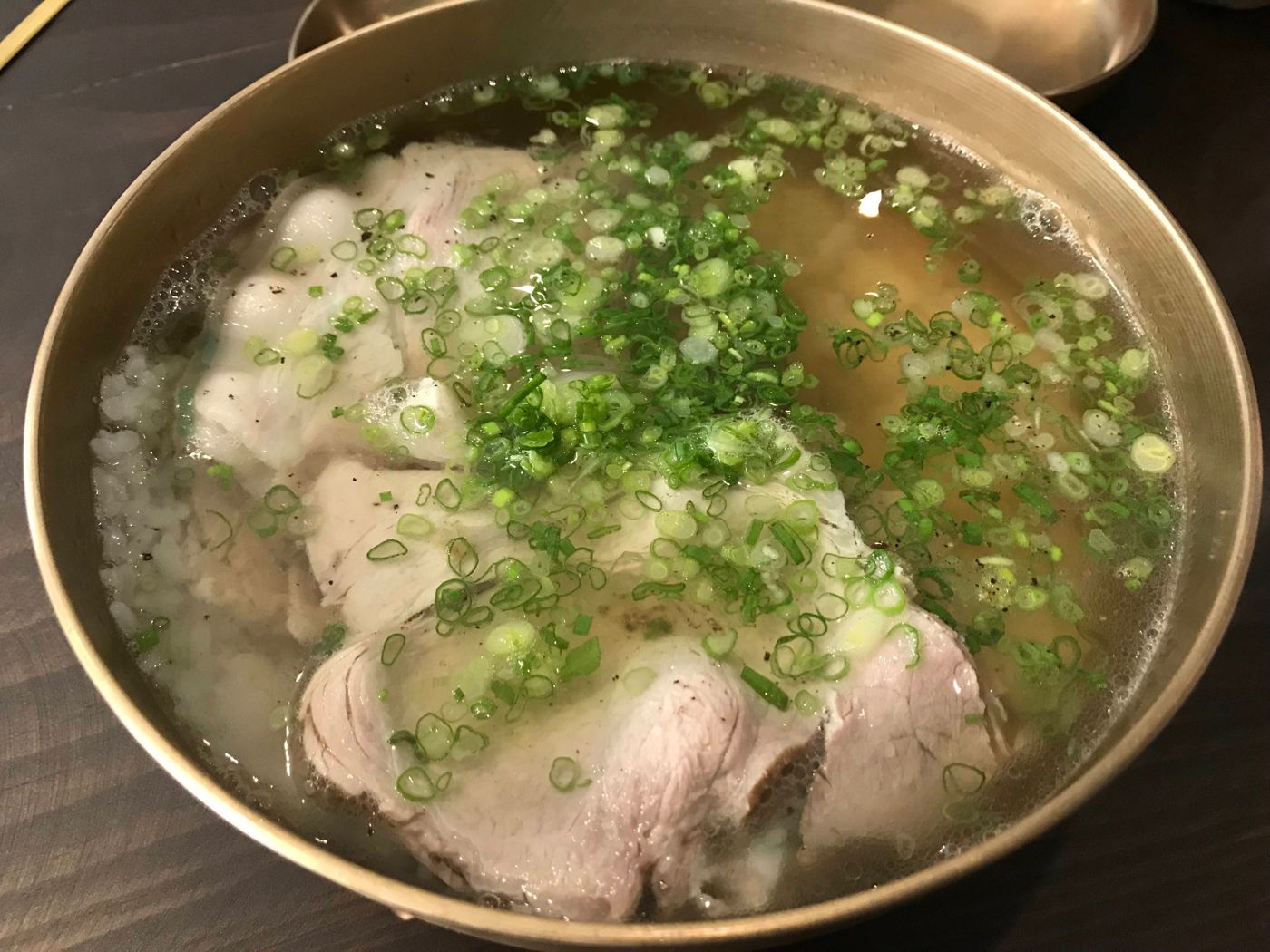 Gomtang (Beef Bone and Brisket Soup)
