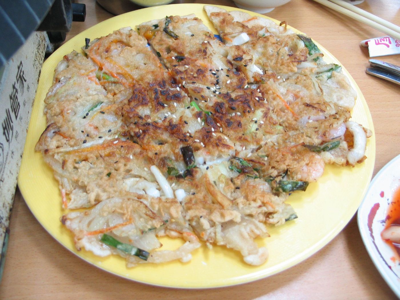 Haemul Pajeon (Seafood and Green Onion Pancake)