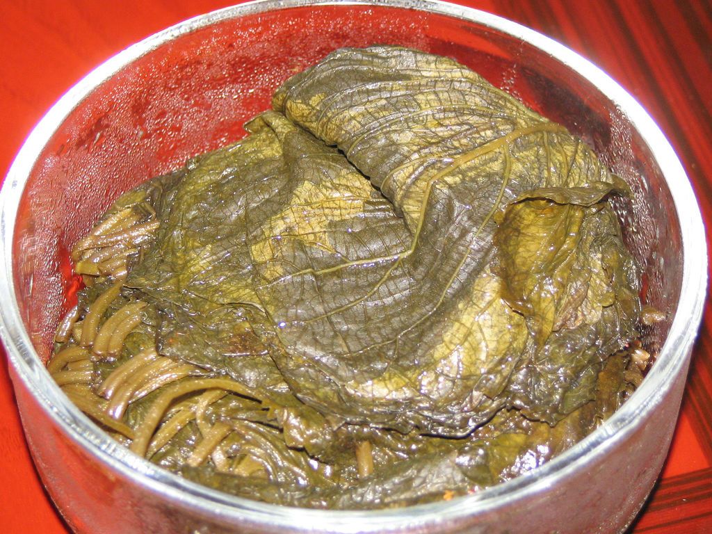 Soy-Pickled Perilla Leaves