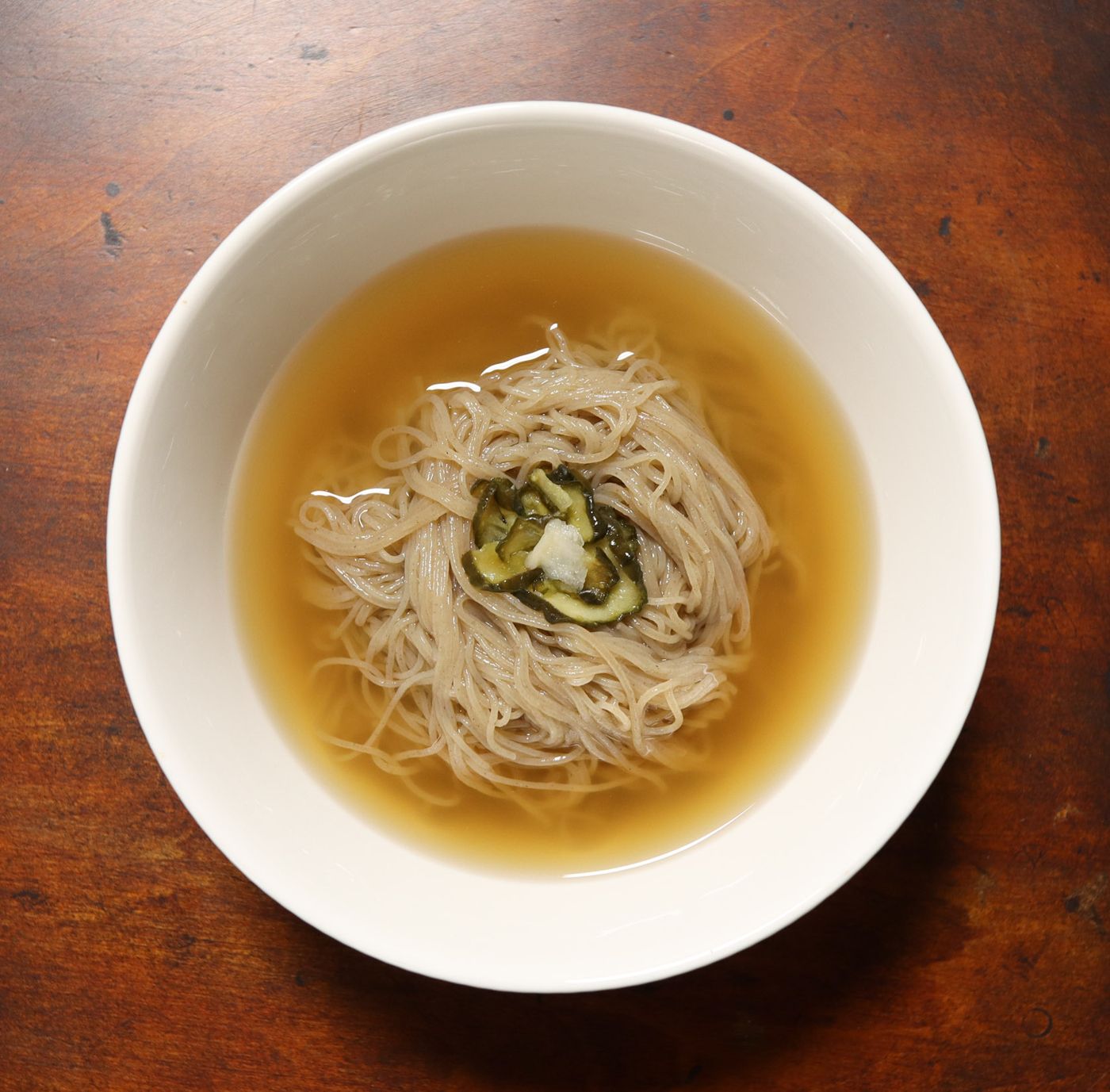 Mul-naengmyeon (Cold Buckwheat Noodles in Broth)