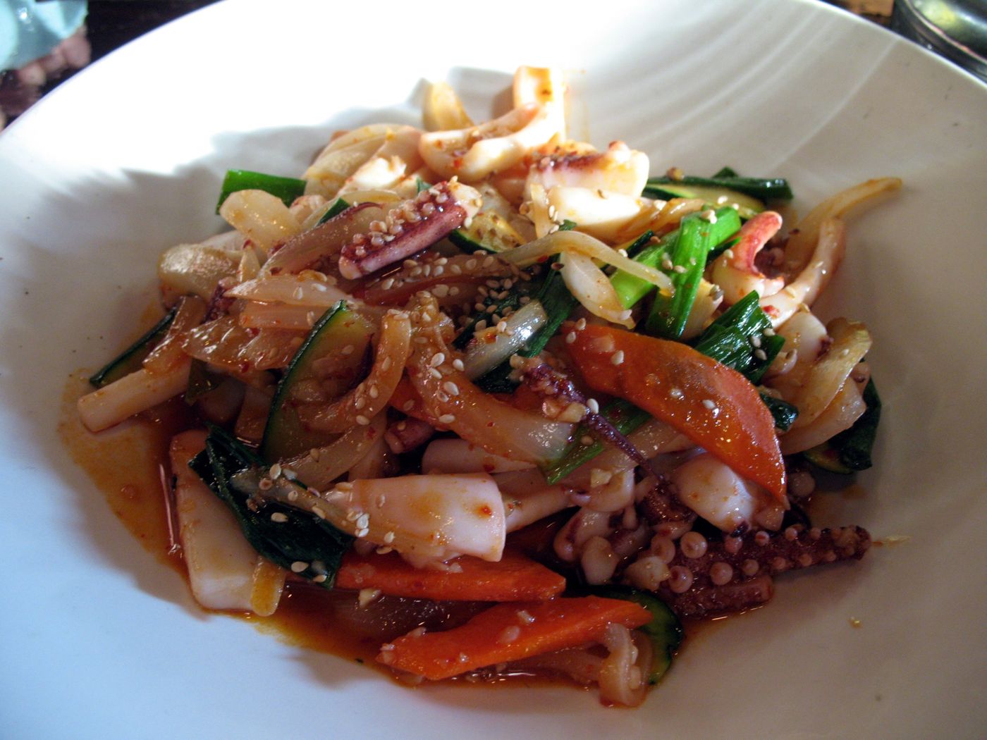 Ojingeo Bokkeum (Spicy Stir-Fried Squid)