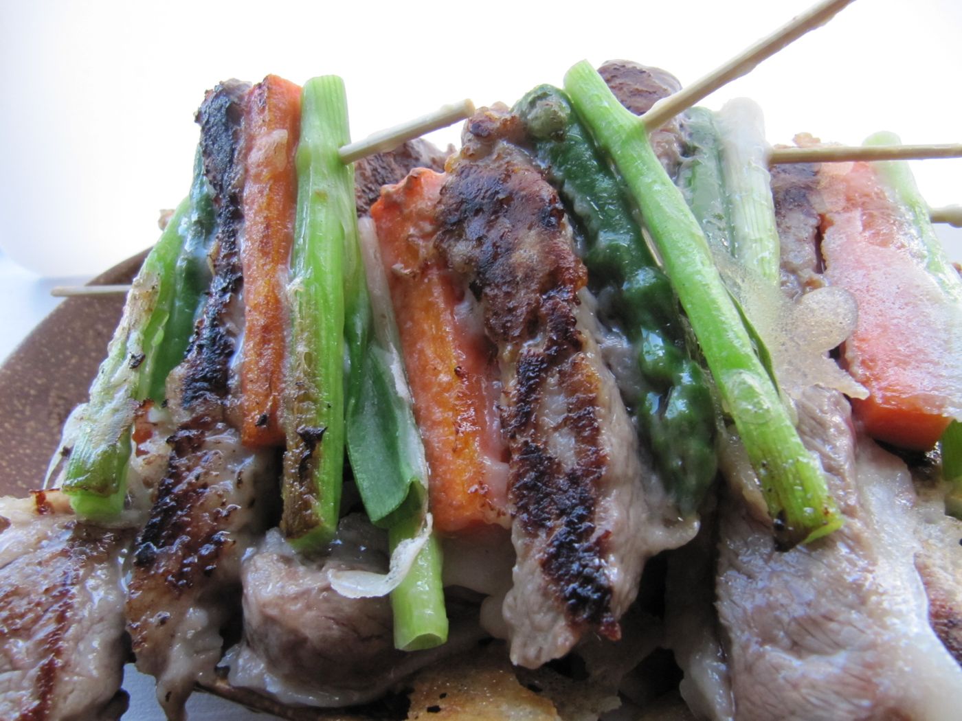 Pa-sanjeok (Green Onion and Beef Skewers)
