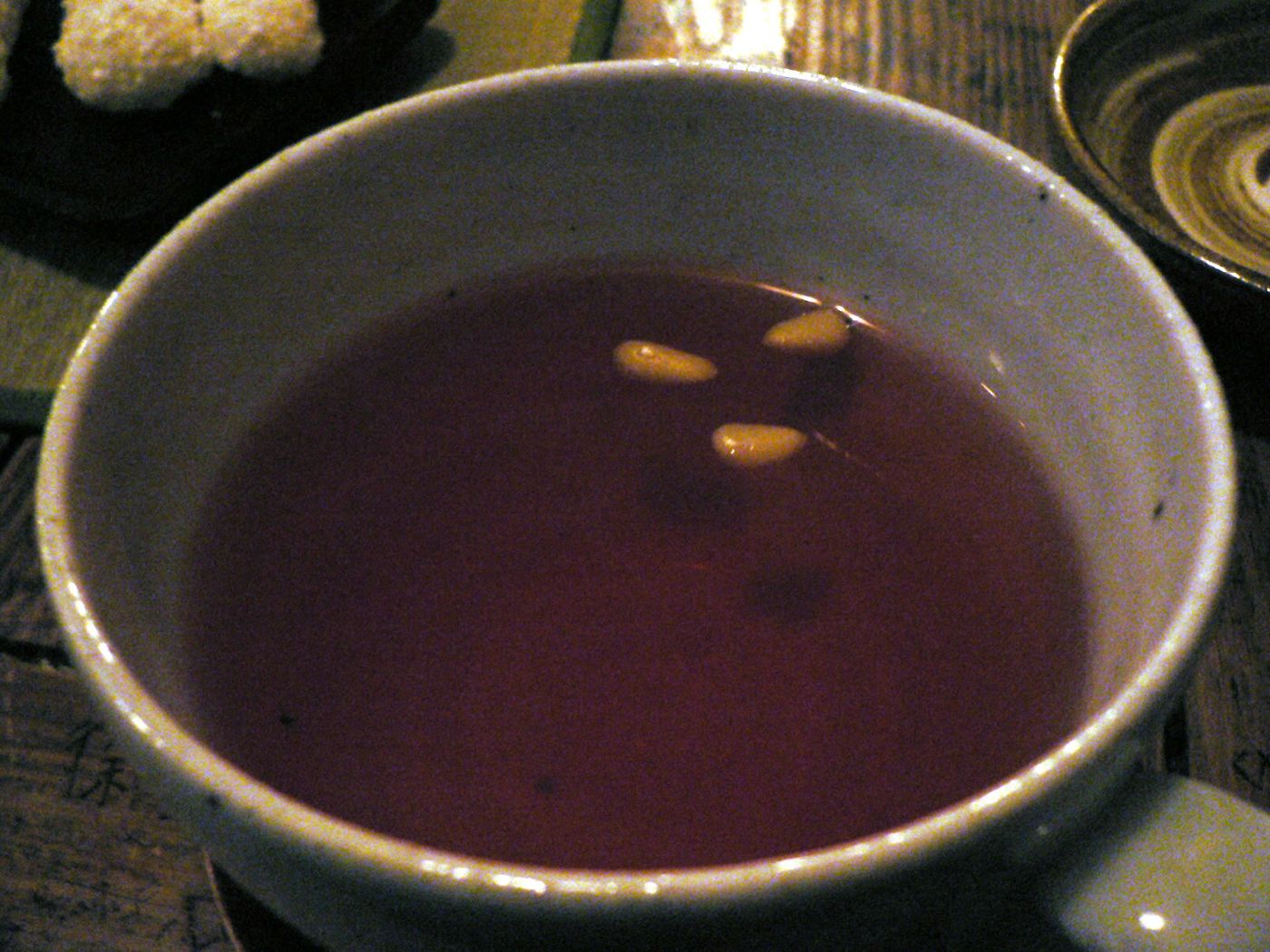 Sujeonggwa (Cinnamon-Ginger Punch with Dried Persimmon)