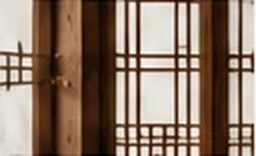 Latticed wooden hanok doors